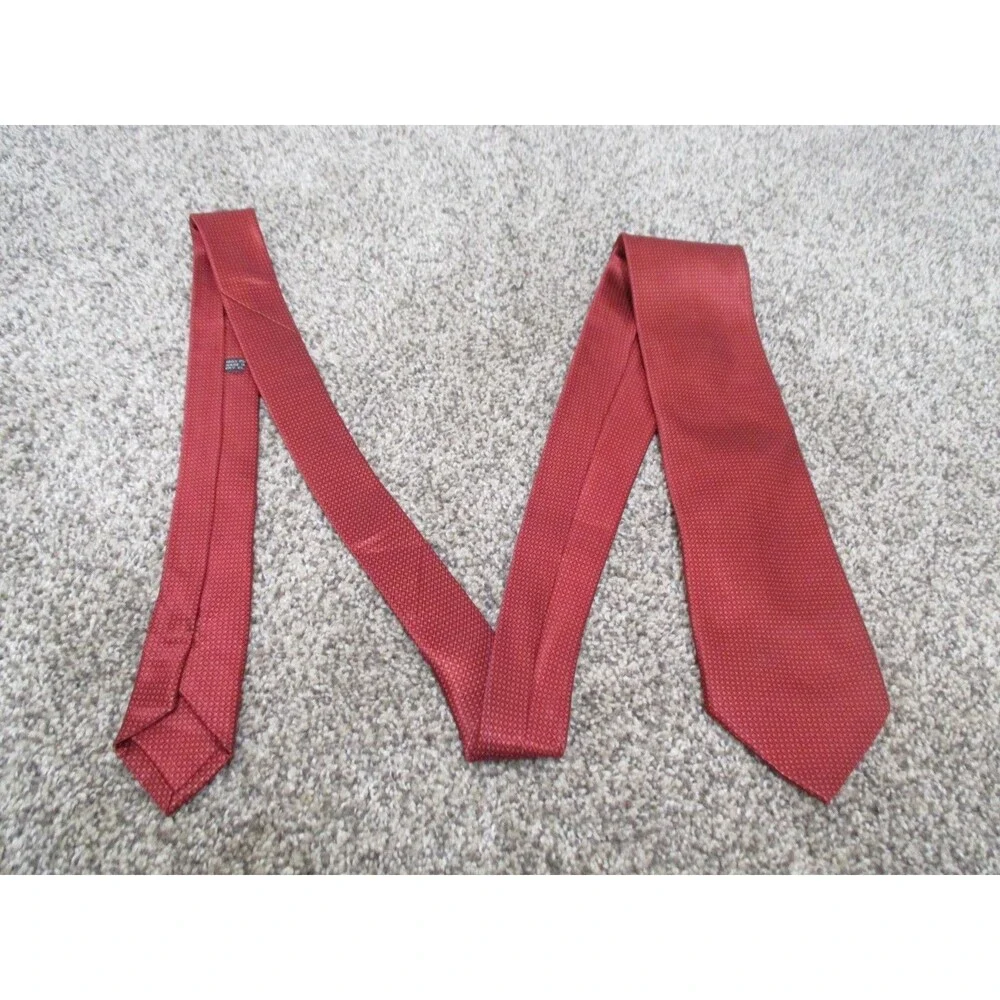 Stefano Ricci Mens Tie Red Repeating Geometric 4